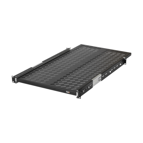 Полка выдвижная TLK, 19, Ш418хГ800мм, для шкафа и стойки глубиной 1000мм, черная | код TLK-SHFC-800R-BK | TLK