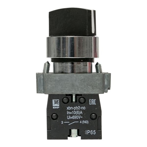Переключатель BD21 2P короткая ручка NO IP65 PROxima | код xb2-bd21-65 | EKF фото 5
