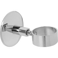 Держатель для полотенцесушителя с кольцом 1' круглый 2 отверстия хром | код 4627201606570 | ДВИН