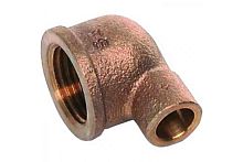 Уголок переходной бронза пайка 22 х 1/2' ВР, модель 4090g (14090221) | код RG008TBA0ERF83 | Sanha