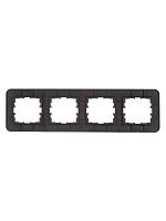 Рамка 4-м ASTI горизонт. черн. бархат LEZARD 7081-4200-149