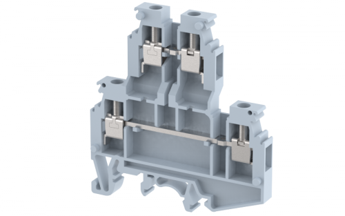 Клемма проходная винтовая с электронными компонентами 4 мм2, двухуровневая, с диодом 1N 4007, на 4 подключения, зеленая KUDD4ND(GR) | код 1103510413 | Elmex Клемма проходная винтовая с электронными компонентами 4 мм2, двухуровневая, с диодом 1N 4007, на 4 подключения, зеленая KUDD4ND(GR) | код 1103510413 | Elmex