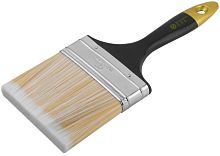 Кисть флейцевая "Лайн" искусственная щетина пластиковая ручка 4дюйм (100мм) FIT 01178