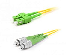 Патч-корд оптический LANMASTER, LSZH, дуплексный, ST/APC-SC/APC, SM OS2, 1.0 м | код LAN-2ST-2SC/SA-1.0 | LANMASTER