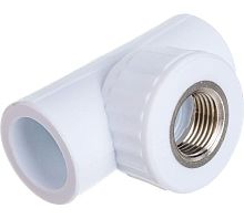 Тройник комбинированный ВР 25 х 1/2' х 25 полипропиленовый PPR белый | код 10127125 | VALFEX