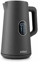 Чайник электрический Kitfort КТ-6115-2 1.5л. 1800Вт серый корпус: металл/пластик | код 1443270 | KITFORT