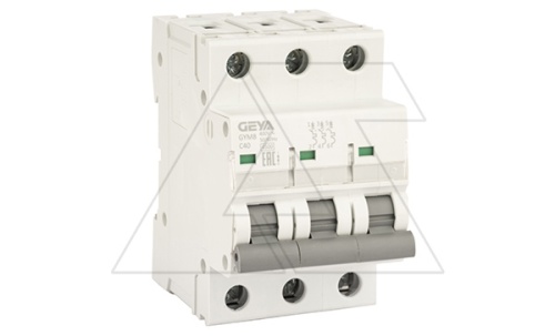 Авт. выключатель GYM8-3P-40C, 3P, 40A, хар-ка C, 4,5kA, 3M, без подкл. AU8, AL8. | код GYM83P40C_0 | GEYA Авт. выключатель GYM8-3P-40C, 3P, 40A, хар-ка C, 4,5kA, 3M, без подкл. AU8, AL8. | код GYM83P40C_0 | GEYA