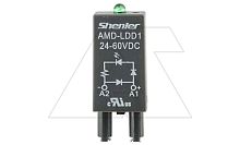 Модуль AMD-LDD1, зеленый LED+диод, 24_60VDC, поляризация +А1/-А2, черный, для SRU, SKF14, SKC, SKB, STB, SRC*-E, GZT, GZM, GZS, GZMB, ES32 | код AMD-LDD1/24_60VDC| Shenler