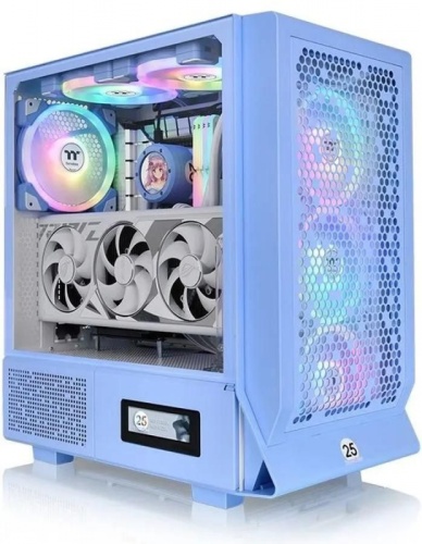 Корпус Thermaltake Ceres 330 TG ARGB Hydrangea голубой без БП ATX 7x120mm 2x140mm 2xUSB3.0 audio bott PSU | код 2012983 | THERMALTAKE
