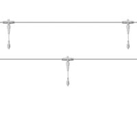 Разветвитель - шина для уличных гирлянд Professional (1 вход, 5 выходов), расстояние 100 см, белый ПВХ | код 315-409 | NEON-NIGHT