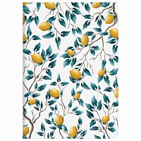 Тетрадь 40 л. в клетку обложка SoftTouch, бежевая бумага 70 г/м2, сшивка, А5 (147х210 мм), ЛИМОНЫ, BRAUBERG, 403771 | код 403771 | BRAUBERG