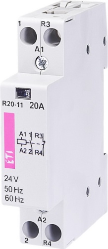 Контактор R 20-11 24V AC 20A (AC1) | код 002461221 | ETI