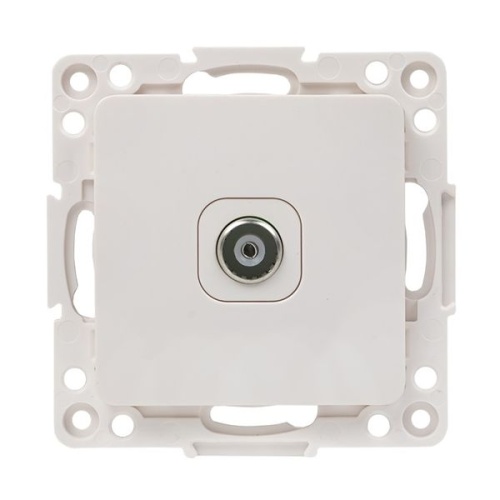 Стокгольм Механизм Розетки TV 1-местной проходной 75Ом 5-862МГц белый PROxima | код EYA00-127-10 | EKF фото 2