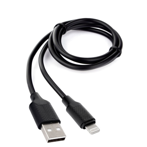 Кабель Cablexpert для Apple CCB-USB-AMAPO2-1MB, AM/Lightning, издание Classic 0.2, длина 1м, черный, блистер | код CCB-USB-AMAPO2-1MB | Cablexpert