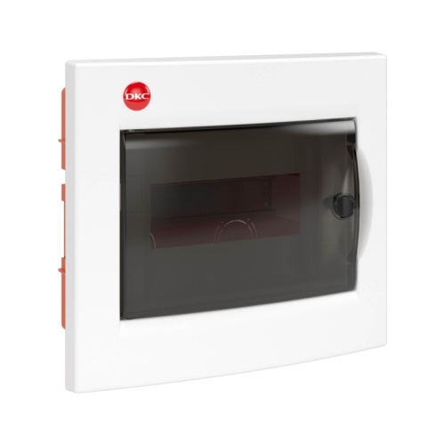 Щиток встраиваемый с дверцей 8 мод.,IP41, белый, с клеммным блоком 63А | код RB08B4TWD | DKC