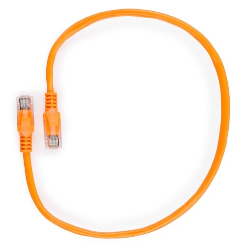 Патч-корд UTP Cablexpert PP12-0.5M/O кат. 5e, 0.5м, литой, многожильный (оранжевый) | код PP12-0.5M/O | Cablexpert