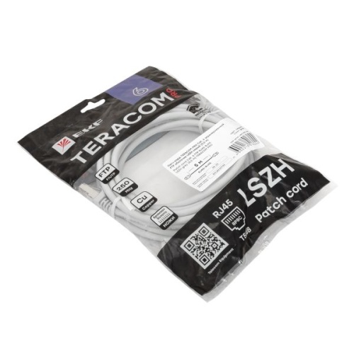 Патч-корд TERACOM PRO Cat.6 экранированный FTP оболочка LSZH серый (5,0м) | код TRP-6FTP-LSH-5M-GY | EKF фото 5 Патч-корд TERACOM PRO Cat.6 экранированный FTP оболочка LSZH серый (5,0м) | код TRP-6FTP-LSH-5M-GY | EKF фото 5