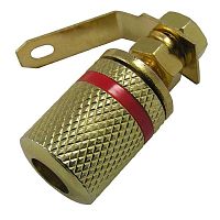 Гнездо RUICHI JD-535 красный, под пайку | код 81346 | Ruichi