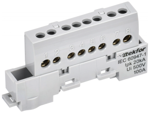 TEKFOR Шина L фаза изолированная на универсальном держателе 6х9-8-Ср IEK | код TF-NN10-08-KL-K03 | IEK TEKFOR Шина L фаза изолированная на универсальном держателе 6х9-8-Ср IEK | код TF-NN10-08-KL-K03 | IEK