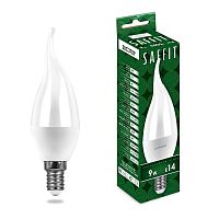 Лампа светодиодная LED 9вт Е14 дневной матовая свеча на ветру | код 55173 | Feron