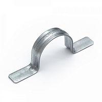 Скоба металлическая двухлапковая СМД d38-40 мм для монтажного пистолета (без отверстий) (50шт/350шт уп/кор) Промрукав | код PR13.1994 | ПРОМРУКАВ
