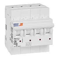 Выключатель автоматический модульный OptiDin BM63-4C6-4,5-УХЛ3 | код 326819 | КЭАЗ