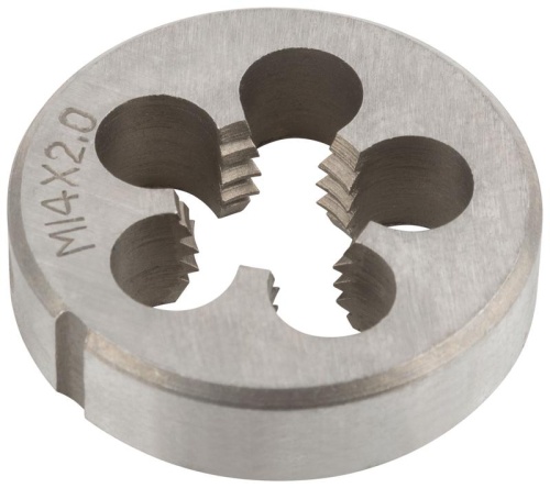 Плашка метрическая, легированная сталь М14х2.0 мм | код 70832 | FIT Плашка метрическая, легированная сталь М14х2.0 мм | код 70832 | FIT