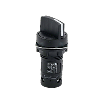 Переключатель на 2 положения, с возвратом, короткая ручка, 1NO+1NC, IP54, пластик MTB7-ED45 | код 132707 | MEYERTEC