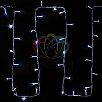 Гирлянда модульная "Дюраплей LED" 20м 200LED мерцающий "Flashing" (каждый 5-й диод) бел. провод бел. каучук | код 315-185 | Neon-Night