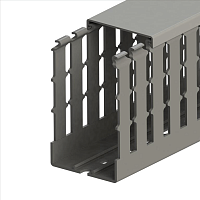 551 033WS, KKC 6010, Перфорированный короб с крышкой, 60x100 (ШхВ) Серый Широкий шаг перфорации | код 0.0.0.5.51033WS | KLEMSAN