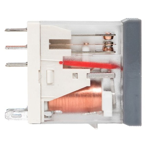 Реле промежуточное с кнопкой и мех. индикацией RPAt 22/2 8А 230В AC | код rpat-22-2-230AC | EKF фото 4