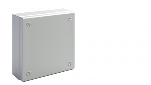 Коробка распределительная EGRAN 300x300x80 (ВxШxГ) с крышкой на 4-ех невыпадающих 1/4 винтах, сталь 1,2мм, RAL7035, IP66 | код EG030308.A | ETA Коробка распределительная EGRAN 300x300x80 (ВxШxГ) с крышкой на 4-ех невыпадающих 1/4 винтах, сталь 1,2мм, RAL7035, IP66 | код EG030308.A | ETA