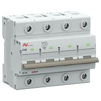 Выключатель автоматический AV-125 4P 63A (C) 10kA EKF AVERES | код mcb125-4-63C-av | EKF