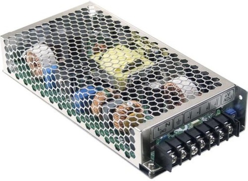 Источник питания AC-DC, med, ККМ, 200Вт, вход 85…264В AC, 47…63Гц /120…370В DC, выход 15В/13.4A, рег. вых 13.5…18В, изоляция 4000В AC, в кожухе 199х98х38мм, -40…+70С, доп. выход 5В/0.3А | код MSP-200-15 | MeanWell