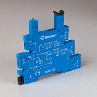 Розетка с винтовыми клеммами (с зажимной клетью) для реле 34 серии, питание 240В АС | код 93018240 | Finder
