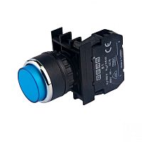 Кнопка выступающая синяя B100HM (1НО) | код B100HM | EMAS