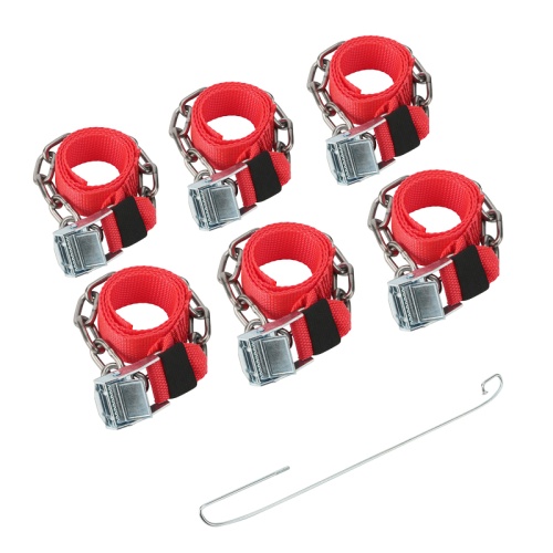 Цепи (браслеты) противоскольжения REXANT для легковых автомобилей, однорядные, к-т 6 шт. | код 07-7024-2 | REXANT