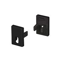 Заглушка SL-MINI-8-H12 BLACK с отверстием пластик Arlight 037506