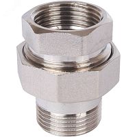 Сгон разъемный ВН 1' прямой (американка), никелированный | код SFT-0045-000001 | STOUT