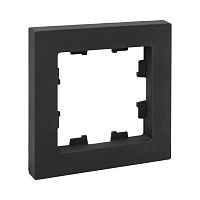 Эпика Рамка 1-местная черный пластик EKF | код UP1-FPB-01 | EKF