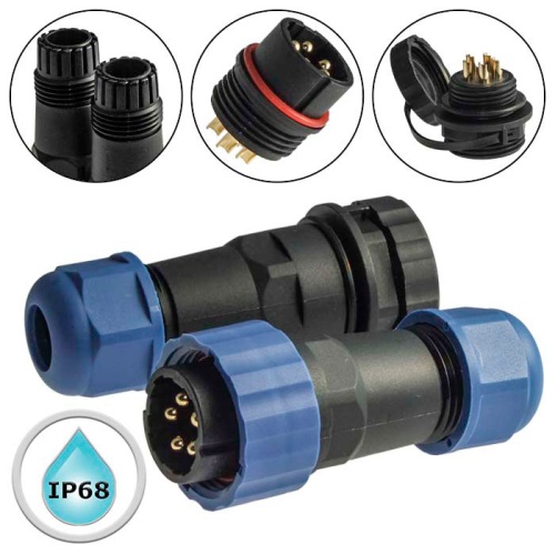 Разъём герметичный SZC21 5P-F-M, 5 контактов | код 106729 | SZC