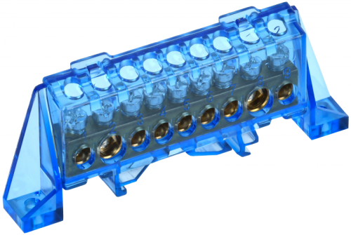 TEKFOR Шина N ноль в комб. изол. Стойка 8х12-9-С IEK | код TF-NN20-09-DP-K07 | IEK