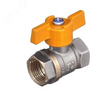 Кран шаровой 11Б27п Ду20 А10/1 газ ВВ бабочка PN40 | код БАЗ.А10.1.20.PN40 | БАЗ