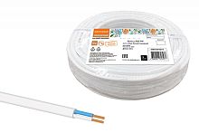 Провод ПУГСП (ПУГНП) 2х1.5 (бухта 20м) белый Народный ТРТС | код SQ0126-0219 | РЭМЗ ТМ