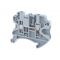 Клемма проходная винтовая 2,5 мм2, на 2 подключения, серая TQ2.5-GREY | код 1202010000 | Elmex