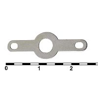 Клемма-лепесток двухсторонняя RUICHI 1-1-3.7, 4.2х24х8 мм, луженая медь | код 81654 | Ruichi