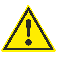 Знак W 09 Внимание. Опасность (прочие опасности) 150х150х150 мм, пленка самоклеящаяся ГОСТ Р 12.4.026-2001 EKF | код an-w-09 | EKF