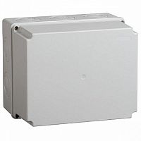 коробка КМ41344 распаячная для о/п 240х195х165 мм² IP55 (RAL7035, монт. плата, кабельные вводы 5 шт) |  код. UKO10-240-195-165-K52-55 |  IEK