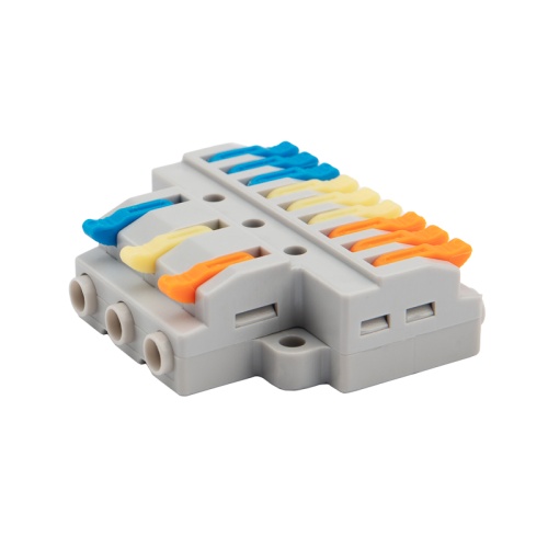 Клемма СМК 3х3 проходная разветвительная 3 полюса, с монтажной площадкой (1 ввод, 3 вывода на полюс), (5 шт./уп.) REXANT | код 07-5232-05 | REXANT Клемма СМК 3х3 проходная разветвительная 3 полюса, с монтажной площадкой (1 ввод, 3 вывода на полюс), (5 шт./уп.) REXANT | код 07-5232-05 | REXANT