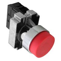 Кнопка управления NP2-BL42 без подсветки, красная, 1НЗ IP40 (R)(CHINT) | код 576038 | CHINT